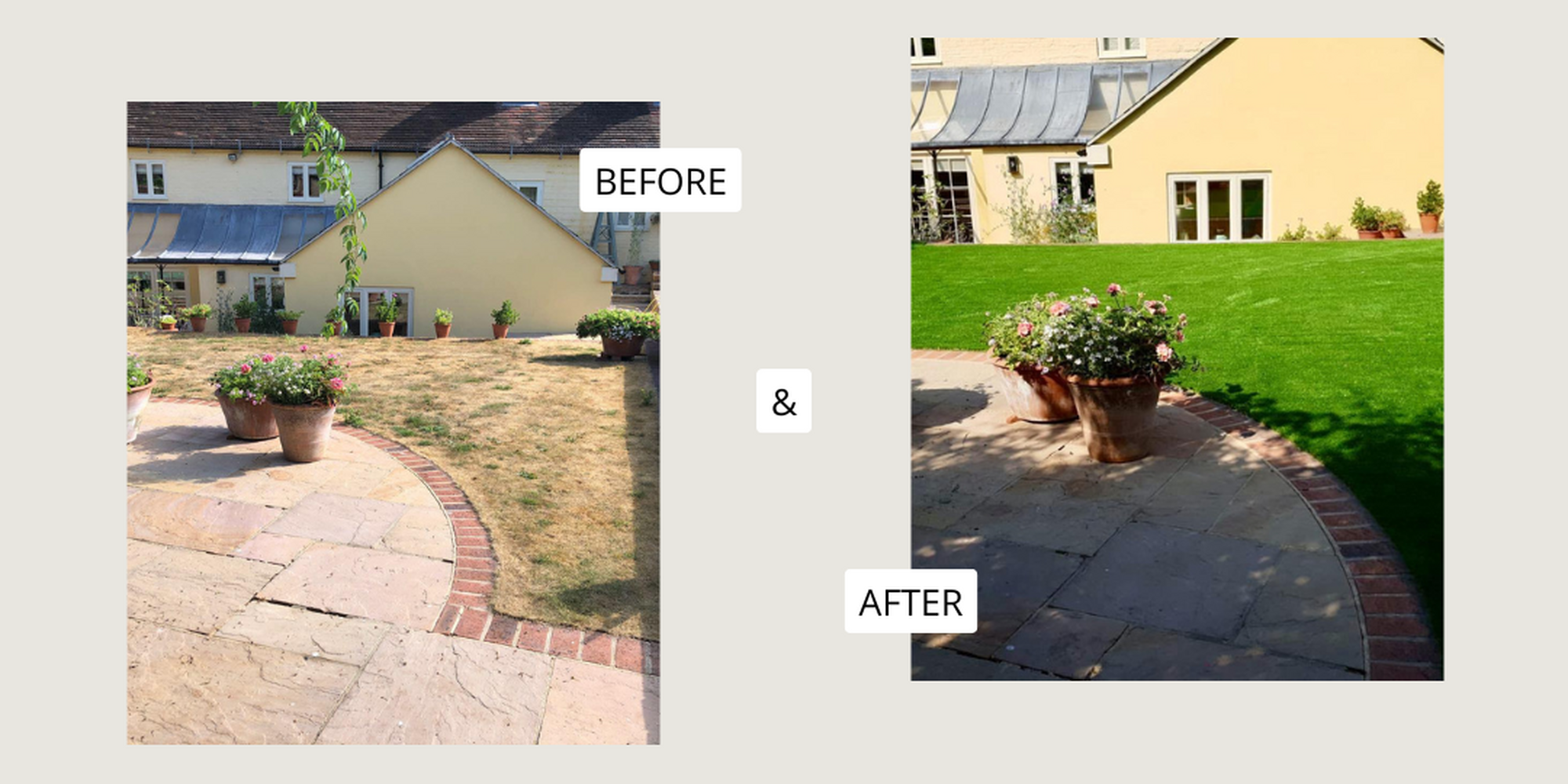 Before and after: transform your garden with artificial grass