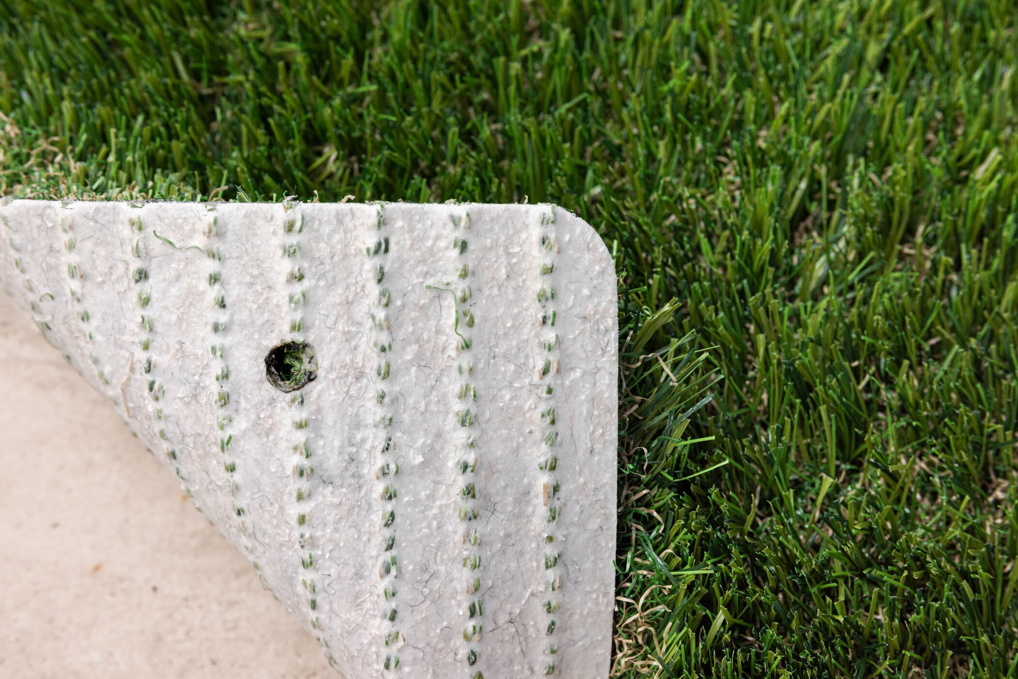 PE backing for strong, stable, and durable artificial grass
