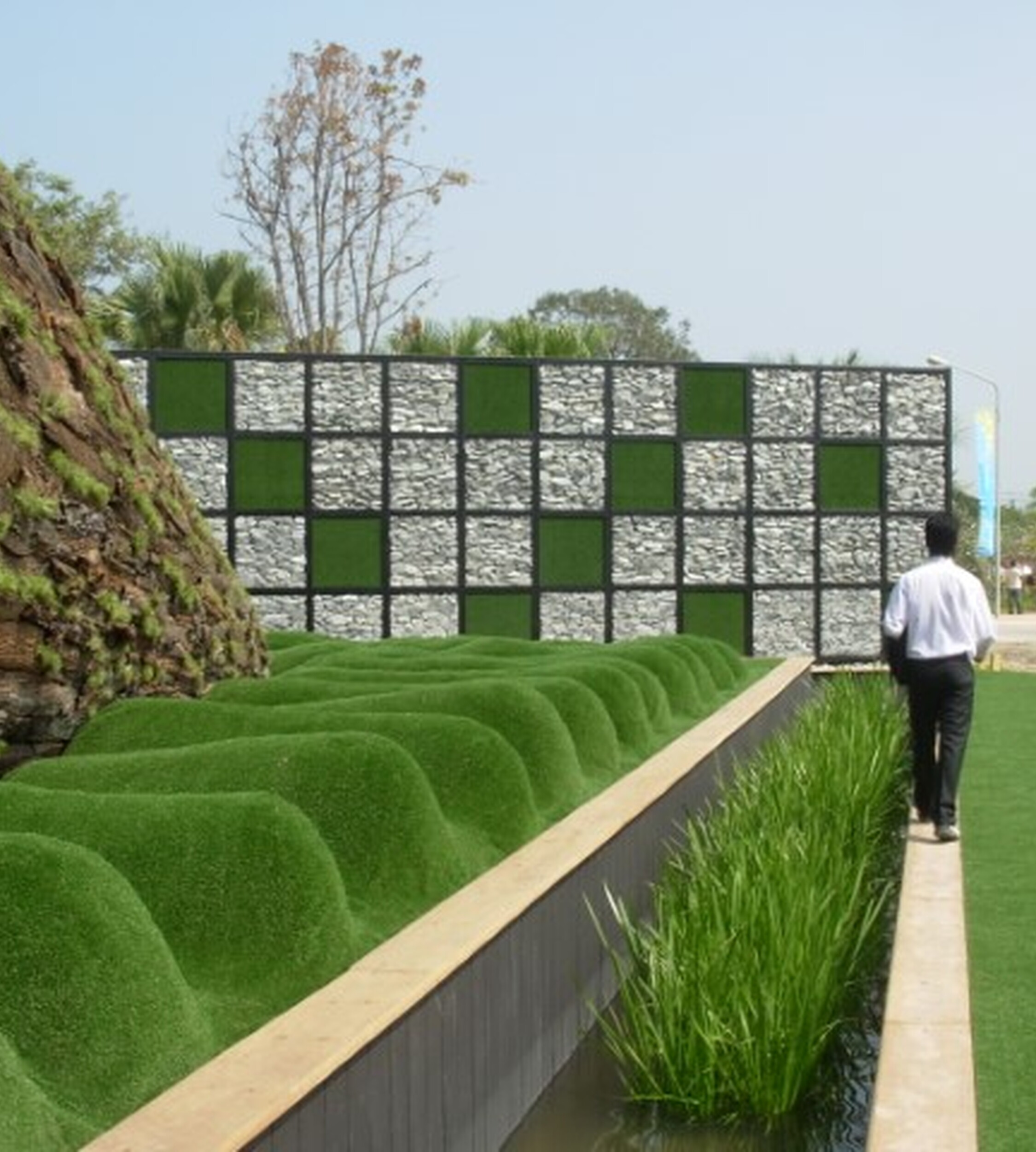 High-quality durable artificial grass for gardens, terraces, playgrounds and sports areas
