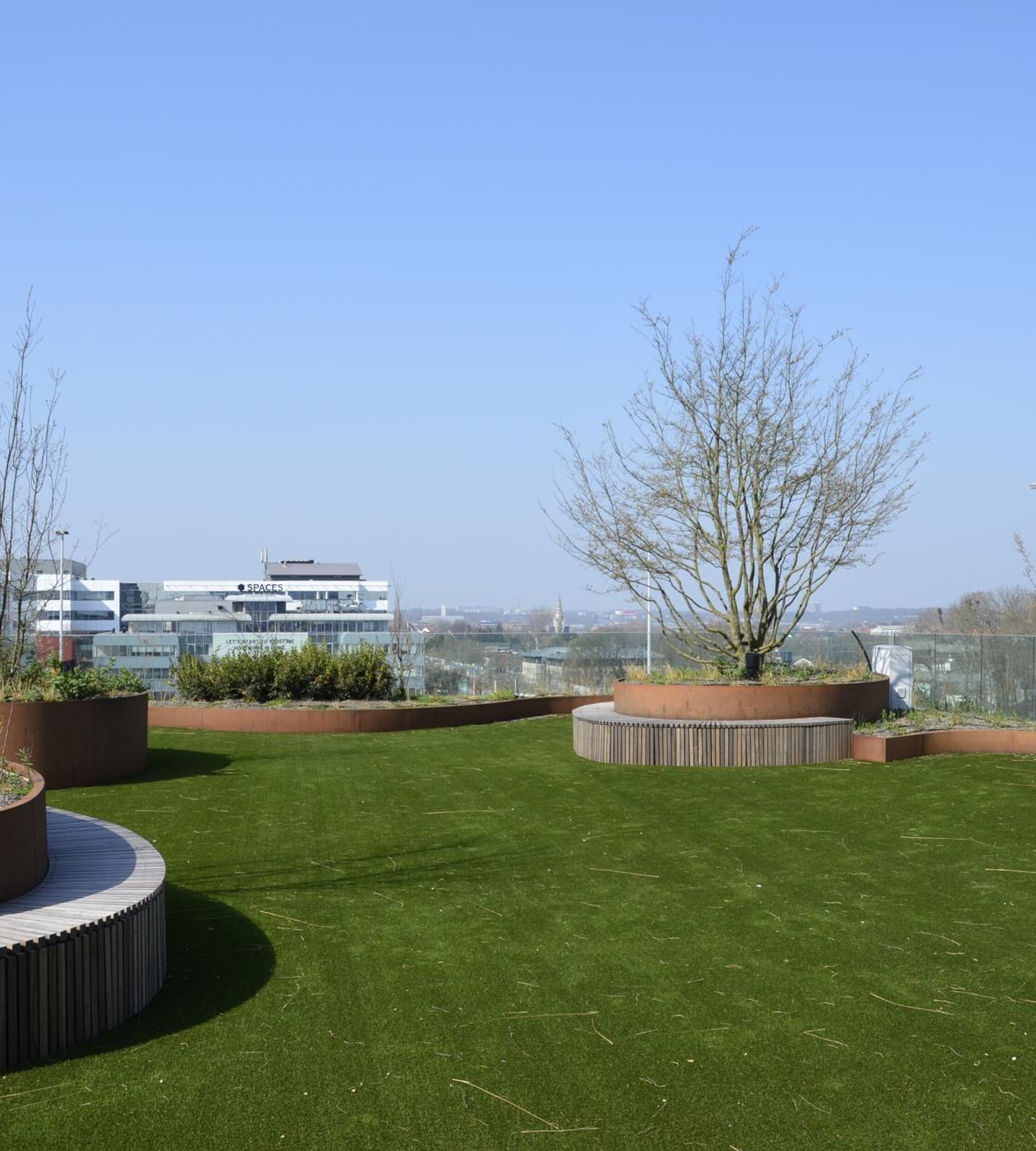 Artificial grass for sustainable rooftops